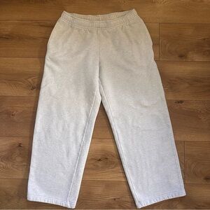 Aritzia Sweatfleece Mega Fit Straight Leg Sweatpants, Gray, Medium